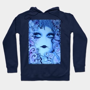 BLUE WOODLAND NYMPH,,,House of Harlequin Hoodie